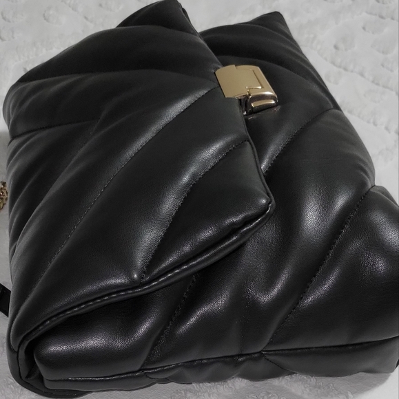 Zara Quilted Puffy Flap Bag with Chain and Leather Shoukder Strap - Picture 10 of 16